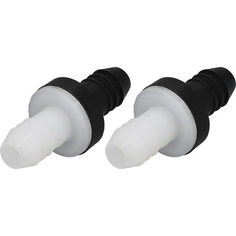Lot de 2 clapets anti-retour 3/8 po (10 mm) en plastique, unidirectionnels, pour compresseur d'air, pompe d'aquarium, carburant, gaz, liquide, air (CDAV6)