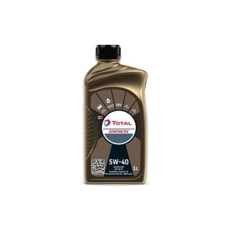 OLIO LUBRIFICANTE TOTAL SYNTHETIC 5W40  1 L - 12 pezzi