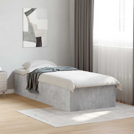 Estructura de cama de suelo Gris Hormigón 80 x 200 cm (1/5)