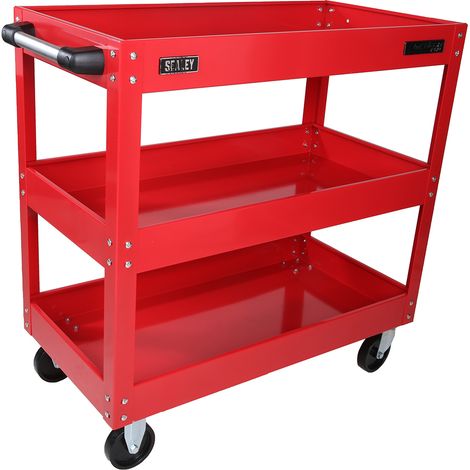 Servante RS PRO 3 plateaux en Acier, 840 x 405 x 810mm, Capacité de charge 50 (Per Level)kg ( Prix pour 1 ) (1/5)