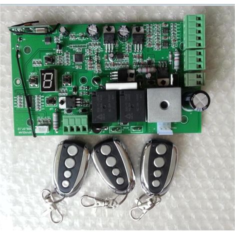 Kit d'ouvre-portes automatiques Circuit imprimé de la carte mère contrôleur de moteur à courant continu coulissant 2 ou 4 ouvre-portes télécommandés pour accessoires de portail coulissant ( Color : 3 (1/5)
