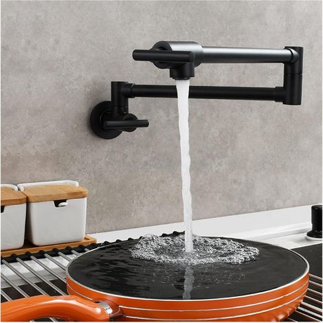 Robinet de remplissage de pot Robinet de robinet de robinet de salle de bain de robinet de salle de bain de robinet de salle de bain à double interrupteur Robinet de lavage rotatif Robinet pliant ( Co (1/5)