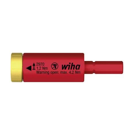 Wiha EasyTorque adaptador de par preciso rojo y amarillo