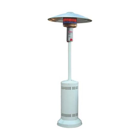 STUFA GAS GPL A FUNGO + RUOTE DOMUS  BIANCO KW 5/12
