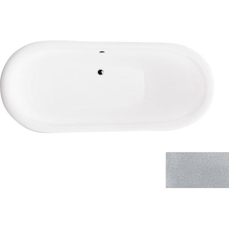 Baignoire îlot glam chrome sur pieds pattes de lion chrome AMELIA 190x77 (1/3)