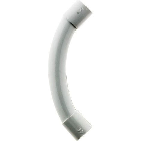 Zenitech – Courbe pour tube IRL Ø25mm – Raccord en PVC rigide – Pour dérivations électriques – Couleur gris – Installation facile