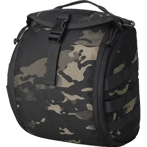 Sac à Casque Tactique, Design Portable, Grande Capacité de Rangement, Noir CP (1/2)
