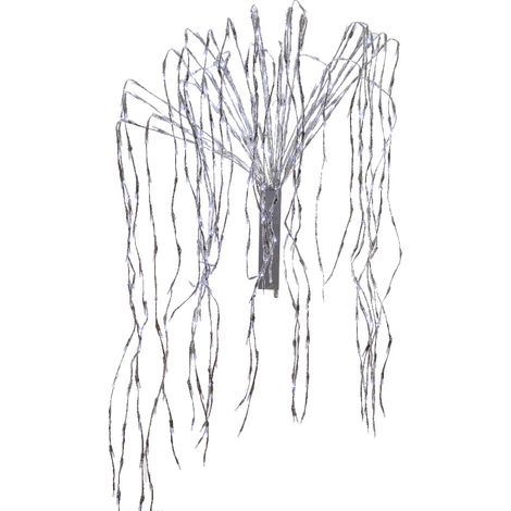 LED Kaskade flash aussen 200cm-680L,silber/kalt weiss