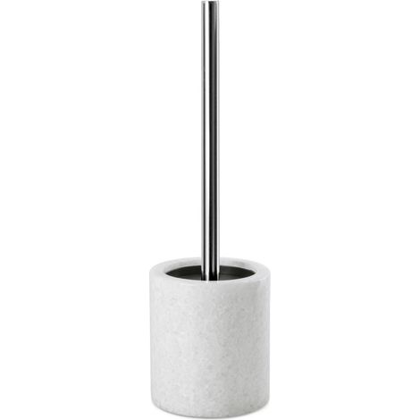 Brosse de toilette Q-BATH PREMIUM DECOR 1533 en marbre blanc (1/2)