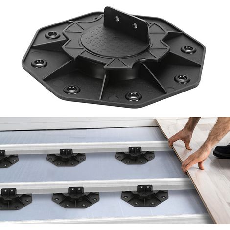 Wolketon Plots réglables 18-30 mm pour dalle et lambourde, lot de 20 (1/5)