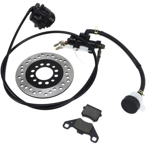 RHG Kit de Frein à Disque, Plaquette de Frein et Disque Rotor pour Dirt Bike Quad ATV Go Kart 50cc 110cc 125cc 150cc 200cc 250cc (1/4)