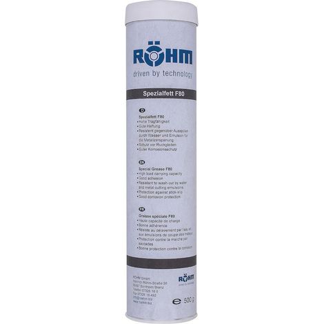 Röhm graisse spéciale F80, 500g. Cartouche - 308555