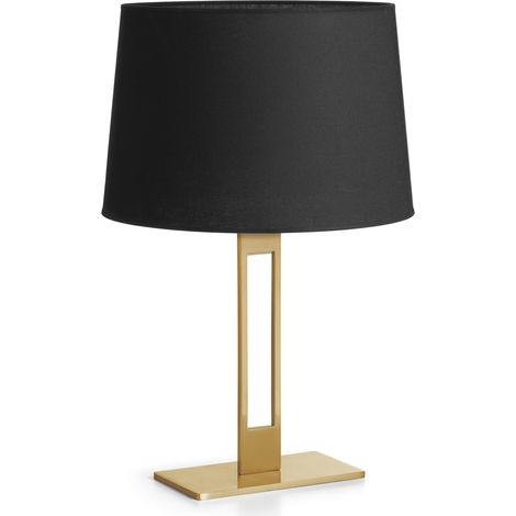 Sobremesa CLASSICAL E27 60W Oro Algodón negro (1/3)