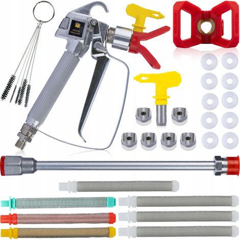 Filtre Pistolet de Peinture pour Agrégat avec Buse + 517 – Jet 25 cm, 0,009" Pour Latex, Ignifuges, Élastomères (1/5)