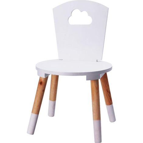 Silla Estú Rosa de Madera Moderna para Niño