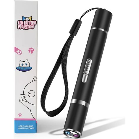 Giocattolo interattivo intelligente per cani e gatti, lampada LED 7 in 1 con diverse modalità di illuminazione, ideale per giocare, addestrare e fare attività fisica, ricaricabile tramite USB. (1/5)