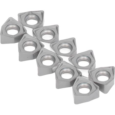 10 pièces plaquettes de tournage carbure réversibles revêtues pour fraisage bois outils CNC tour RWNMU040308-ER-R (1/5)