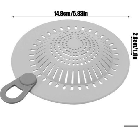 Bouchon de Douche - Silicone Flexible Antidérapant pour Drainage Cheveux - Salle de Bain et Cuisine - 1 Pièce (1/5)