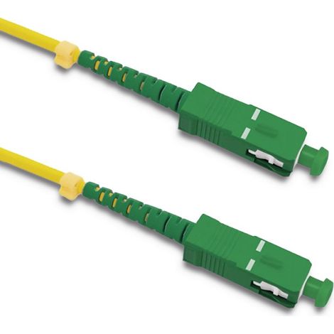 Cable de conexión de fibra óptica SC/APC - SC/APC  Monomodo  9/125  G652D  Simplex  2 m (1/3)