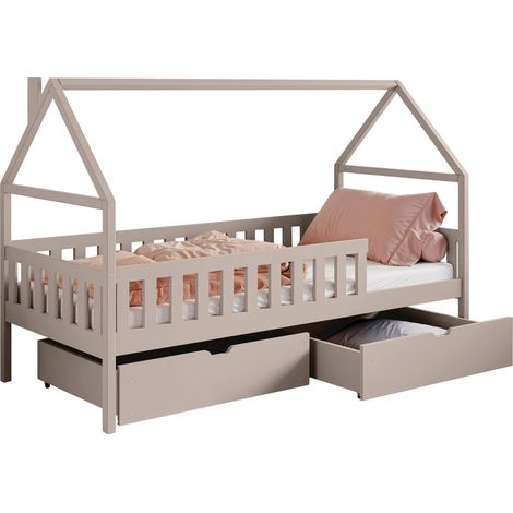 Cama Vista 116, Cachemira, Individuales, 90x200, Madera, Somieres, 96x208x138cm