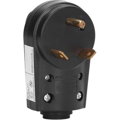 30-A-RV-Stecker, männlich, Ersatzteil, robuster 3-poliger elektrischer Anschluss mit Griff