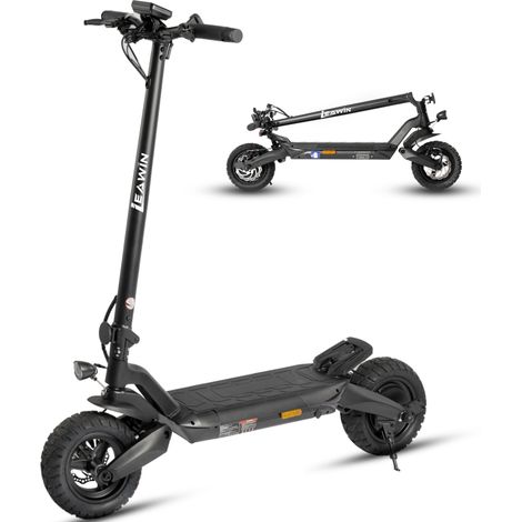 Trottinette électrique 10 pouces pliable ABE, pour maison et usage quotidien, autonomie 80km 500W 20km / h