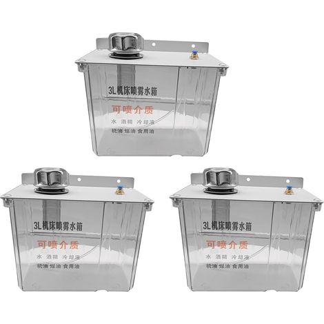 3X BoîTe à Eau de Lubrification CNC 3L avec Filtre Tour Fraisage Perceuse Gravure Machine RéServoir D' (1/5)