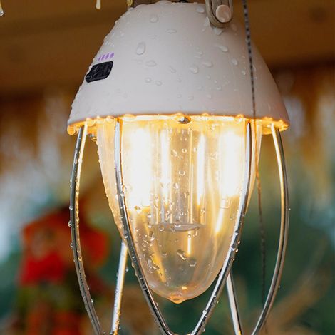 Lampe de camping LED rechargeable pour le camping en montagne, lampe de tente portable à 3 sources lumineuses (1/5)