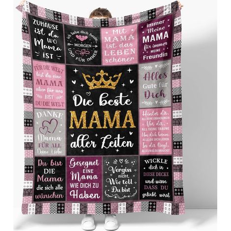 Coperta Mamma Drapeggio Caldo Morbido Accogliente 150x200 cm (1/5)