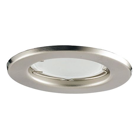 Kit 3 incassi MATRIX in metallo nichel con lampadine LED GU incluse 6W 3000K (luce calda) 8x8,5 cm.. (1/3)