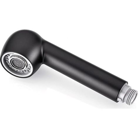 Tête de rechange pour robinet extractible, pommeau de douche de cuisine avec 2 types de jet avec aérateurs de qualité supérieure, tête de douche pour la plupart des modèles 1/2" - Noir-Fei Yu (1/5)
