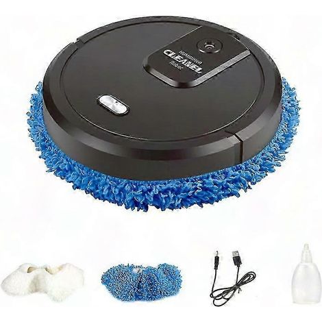 Robot aspirateur intelligent 2-en-1, balayage et lavage, fonction aspiration puissante, serpillière humide et sèche, humidification, nettoyage automatique du sol, appareil électroménager moderne. (1/5)
