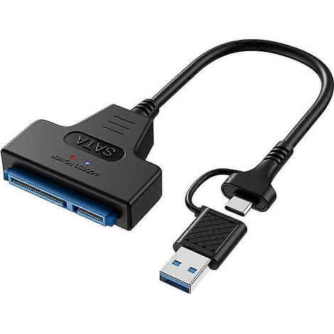 Câble adaptateur USB 3.0 vers disque dur SATA III 2,5" - Convertisseur SATA vers USB 3.0 (1/5)