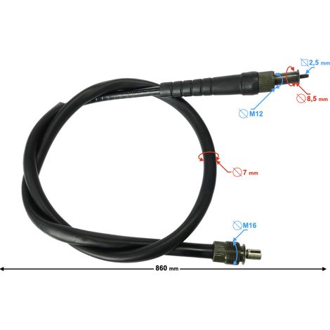 Câble de compteur de vitesse pour cyclomoteur FR (1/2)