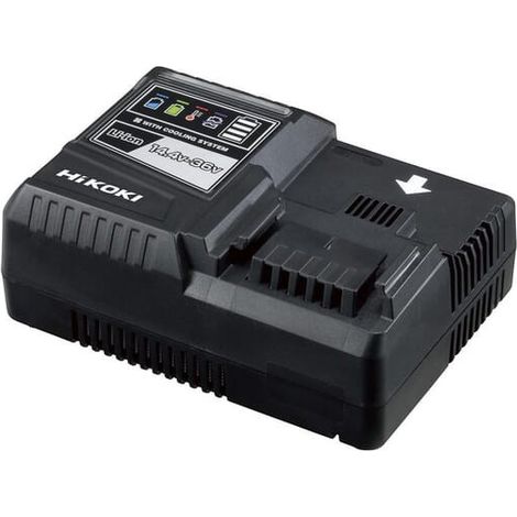 Hikoki – Chargeur pour électroportatif 14V-36V – Courant de charge max 6A – Compatible avec batteries Li-ion – Système de refroidissement intelligent - UC36YSLW0Z (1/7)
