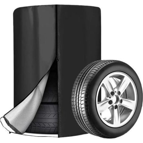 Housse de Pneu Universelle Housse de Protection pour Pneus Voiture Imperméable Sac Pneu Voiture Housses de Rangement pour Pneus Sac de Rangement pour Pneus Housse Stockage Pneus pour 4 Pneus 85120cm
