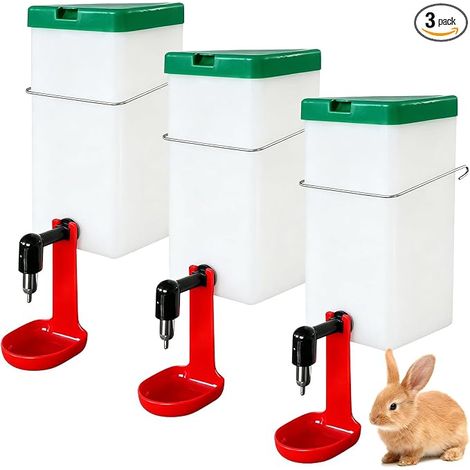 abreuvoirs lapin 1000 ml Distributeur d'eau automatique lapin Bouteille d'eau suspendue animaux compagnie Abreuvoir tétine Abreuvoir anti-goutte rongeurs (1/5)