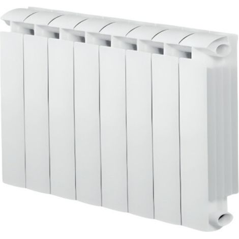 Calefacción central de fundición de aluminio 8 elementos blanca KLASS 500, 928w