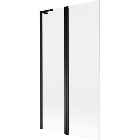 Paroi de baignoire Mexen Mist L à 2 volets 100 x 150 cm, transparent, noir - 8A9L-100-011-70-00 (1/5)