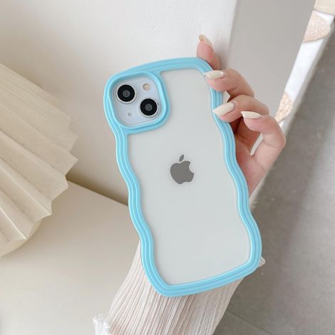 Compatible avec l'iPhone 11, coque transparente ondulée et bouclée, compatible avec les filles et les femmes, coque de protection transparente en silicone pour téléphone -[NX] (1/5)