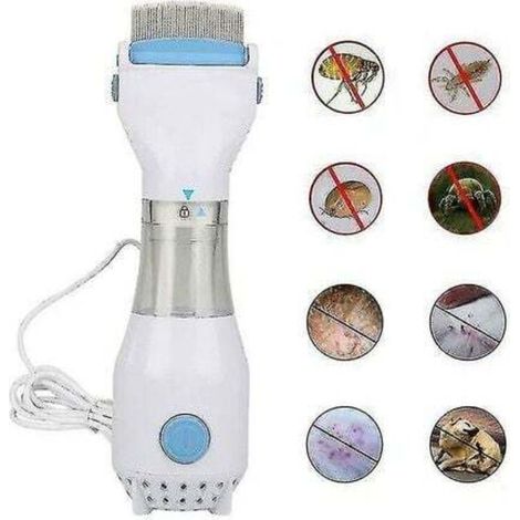 Head Lice Treatment-electric Lice Comb - Head Vacuum Lice Comb Electric Capture Pet Filter Lice Treatment1 Lice Catcher + 3 Filtersblue