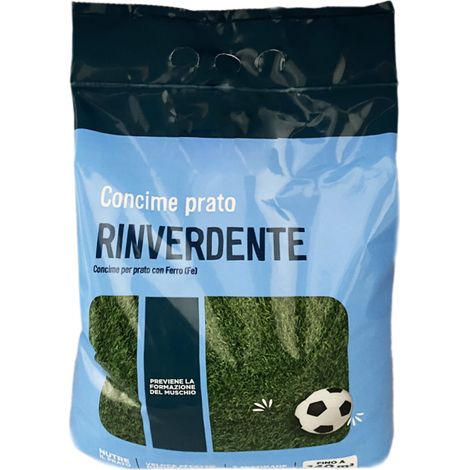Sacca da 5 Kg di Concime azotato rinverdente - Per prato fertilizzante granulare fino a 140 m² (1/5)