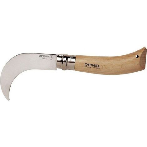 Opinel N°10 Falcetto - Coltello a serramanico lama acciaio inox 10 cm manico legno (1/8)