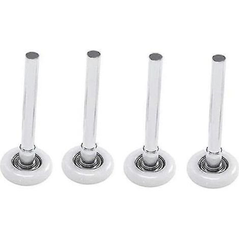 Lot de 4 roulettes de porte de garage robustes en nylon avec roulements à billes étanches, 105 mm (2 pouces), en nylon et acier. (1/5)