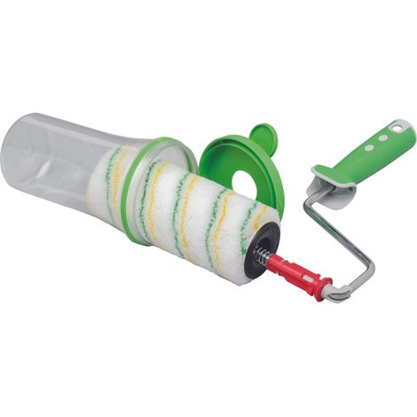 Nespoli – Rouleau peinture Rollmatic 180mm – Pour murs et plafonds – Polyester et acier – Système clic-clac pour nettoyage facile (1/5)