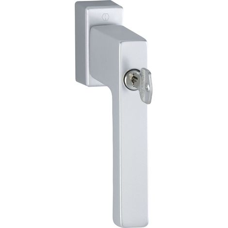 HOPPE Fenstergriff TOULON Sperrzylinder Secustik, VK 32-42 mm, silber eloxiert
