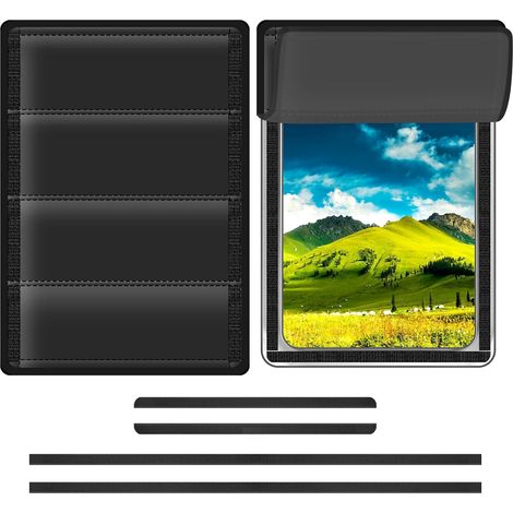 Store occultant magnétique pour fenêtre de porte de camping-car – Protection anti-UV et préservation de l'intimité ,RV noir(25 x 16 pouces) (1/4)