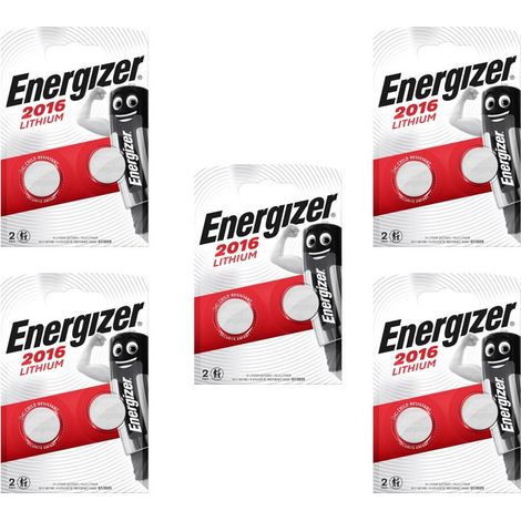 .10 piles Energizer CR2016.