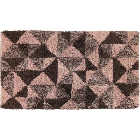 TAPPETO GEOMETRIC 55X100CM ROSA AGE IN COTONE (1/3)