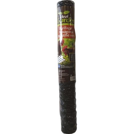 Grüner Dreifach-Tierzaun, H.0,5 x B.3 m, Maschenweite H.13 x B.13 mm Centrale Brico